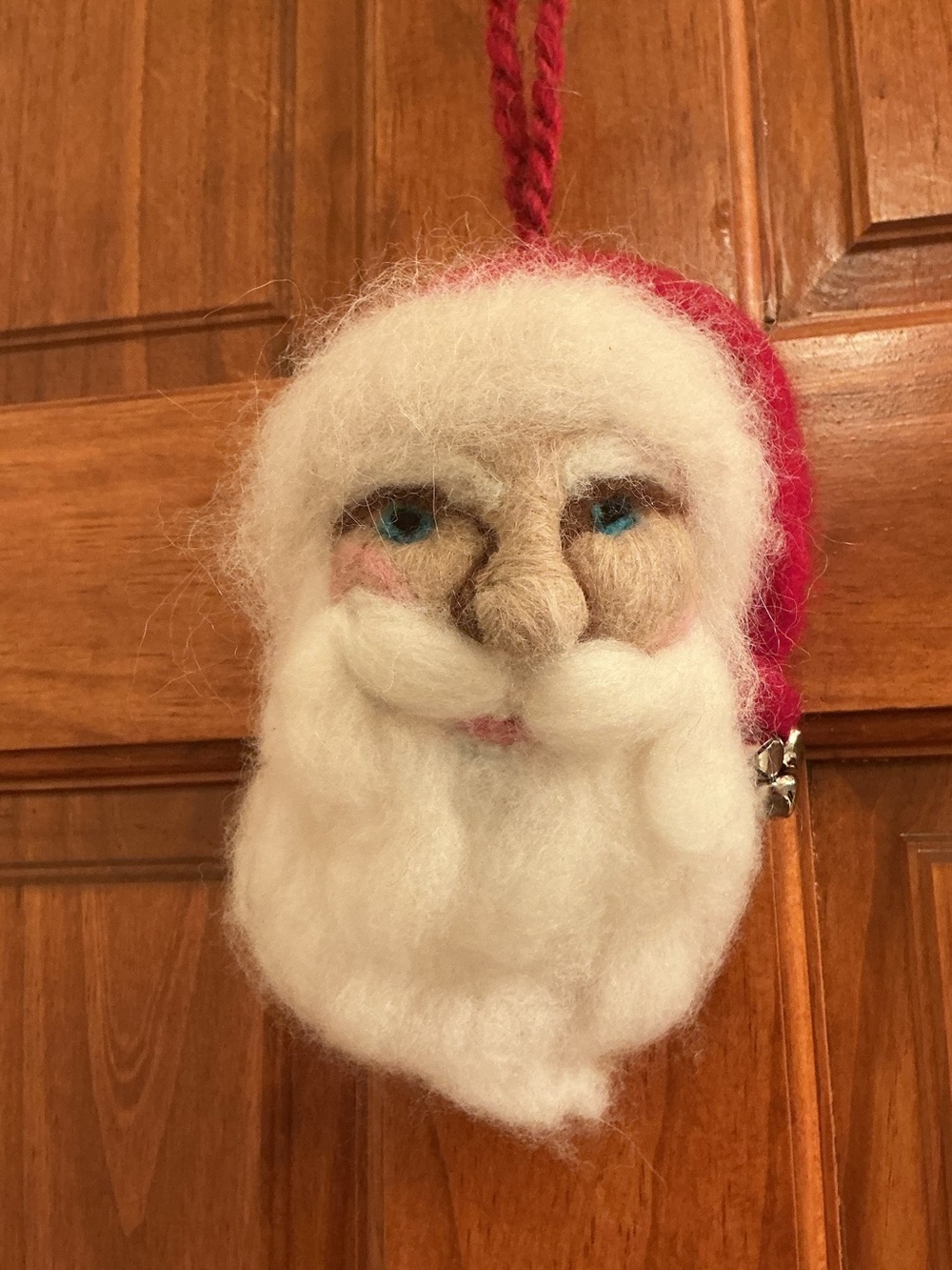 Vintage Handmade Needlefelting Wool Santa